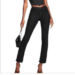 I.AM.GIA ladies black Ophelia pants. Size XS. Ruched.